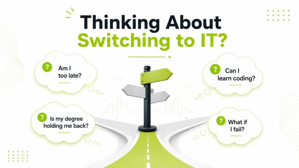 Common concerns when switching to an IT career without a CS degree 